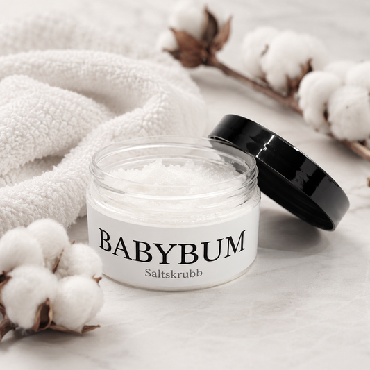 Babybum | Saltskrubb